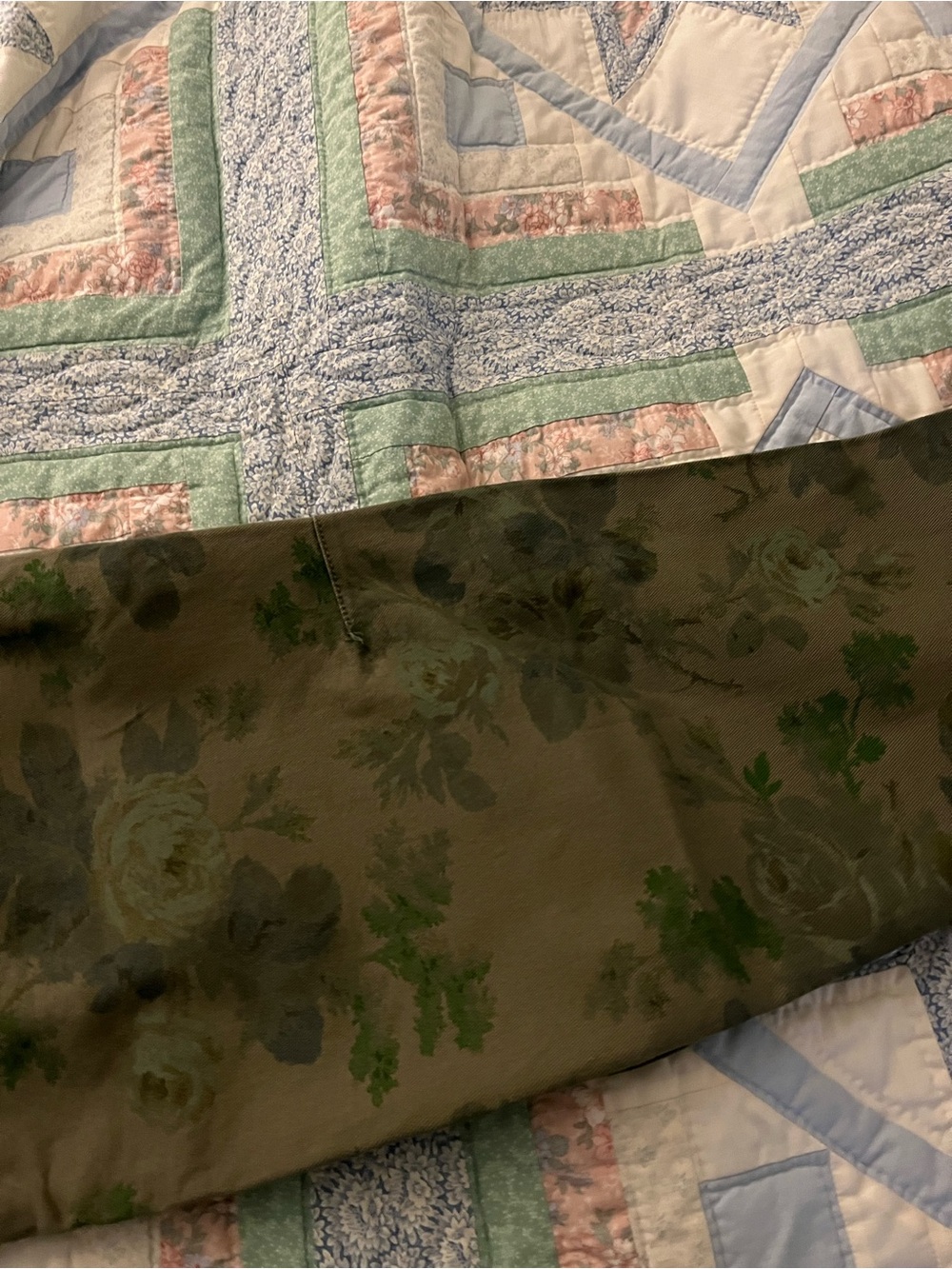 Floral Camo Barrel Khakis in Olive Green